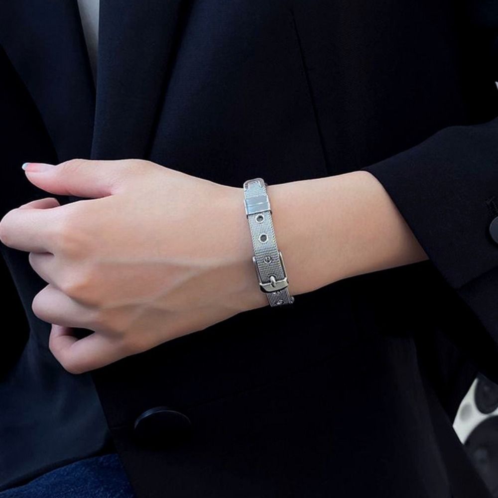 Women'S Accessories To Wear With Watch - Wear Titanium Steel Personality Bangle Hand