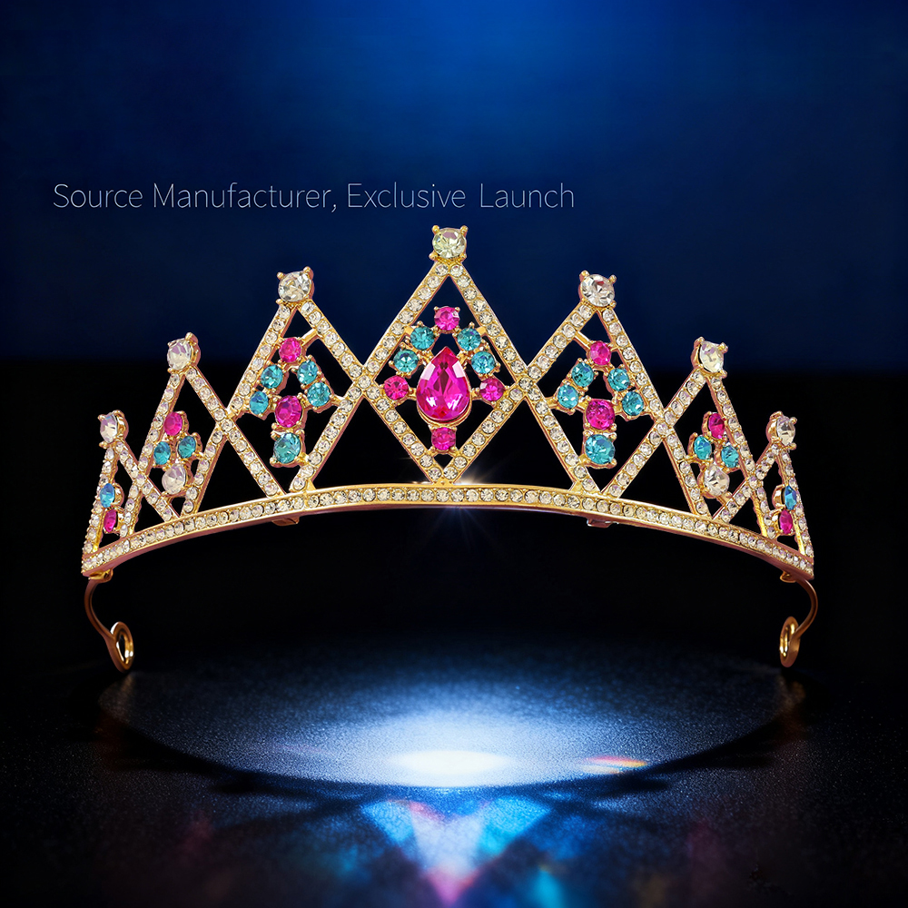 Women'S Vintage Accessories - Princess Rhinestone Crown Headpiece Baroque Vintage