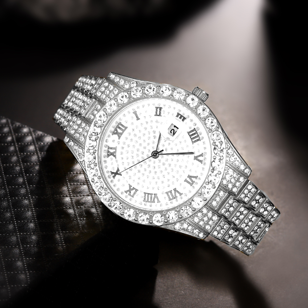 1 Hip-hop Full Diamond Silver  – Women'S Accessories To Wear With Watch Bewertung und Preis