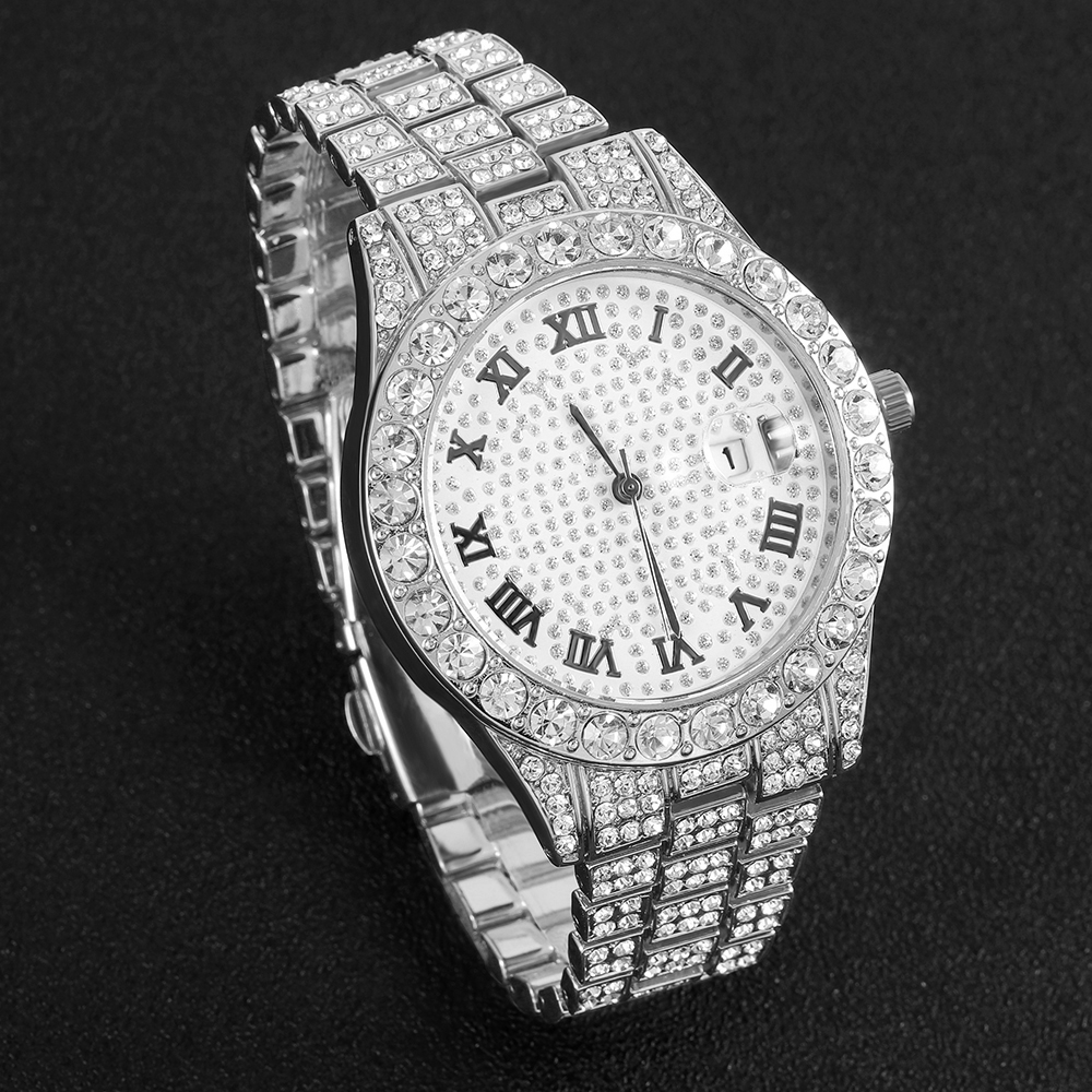 1 Hip-hop Full Diamond Silver  – Women'S Accessories To Wear With Watch Bewertung und Preis