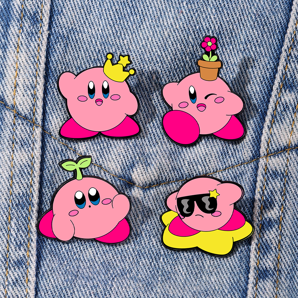 4pcs Kirby Enamel Lapel Pins S – Women'S Accessories Jewelry Bewertung und Preis
