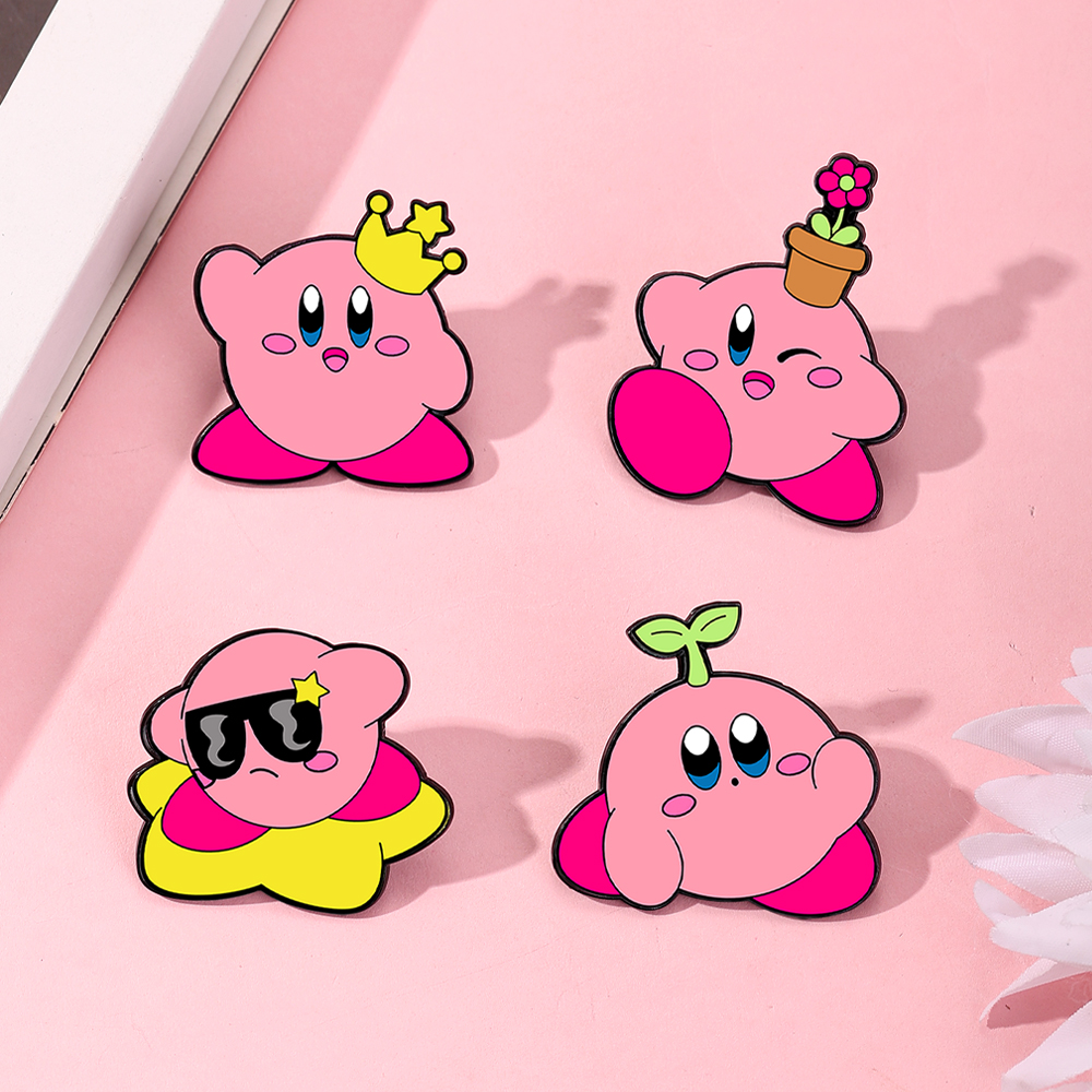 4pcs Kirby Enamel Lapel Pins S – Women'S Accessories Jewelry Bewertung und Preis