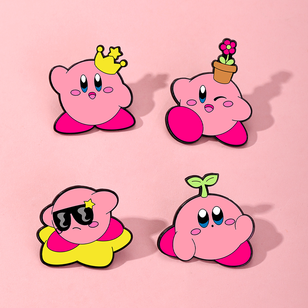 4pcs Kirby Enamel Lapel Pins S – Women'S Accessories Jewelry Bewertung und Preis