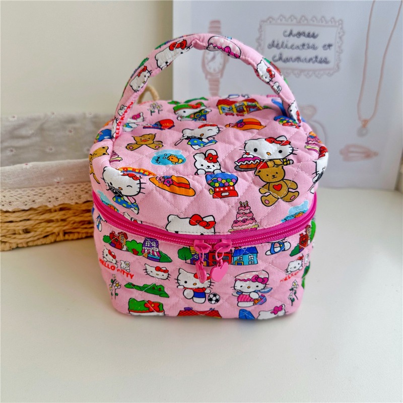 Hello Kitty Cartoon Printed Qu – Women'S Vanity Accessories Bewertung und Preis