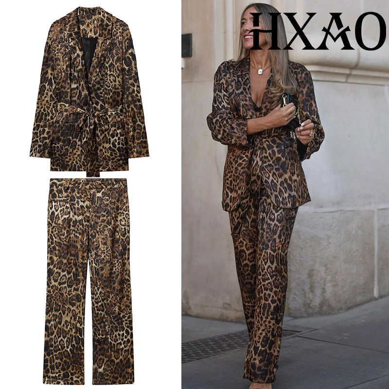 HXAO Leopard Pants Sets 2 Piec – Women Electronic Accessories Bewertung und Preis