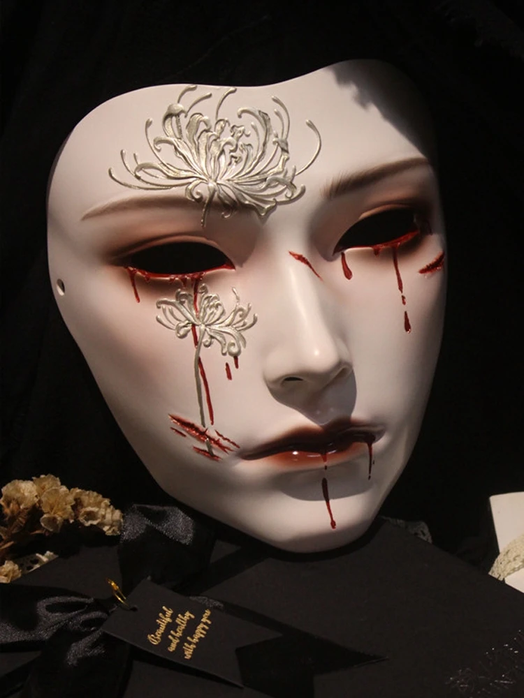 Mask Retro Hand Drawing Fashio – Women Accessories Drawing Bewertung und Preis