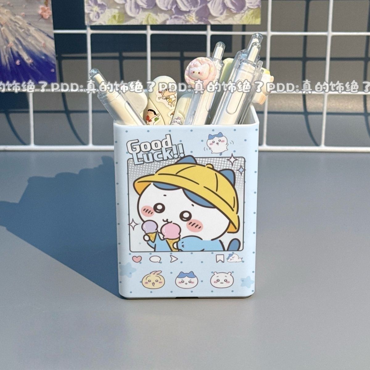 Anime Chiikawa Desktop Pen Hol – Women'S Vanity Accessories Bewertung und Preis