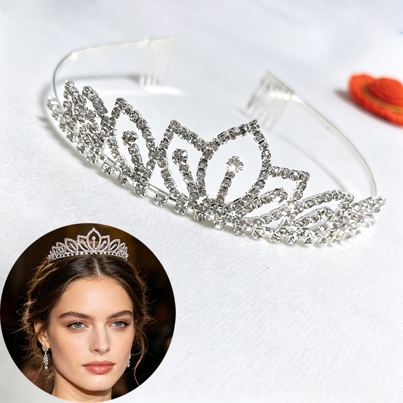 Silver Color Sparkling Rhinest – Women'S Vintage Accessories Bewertung und Preis