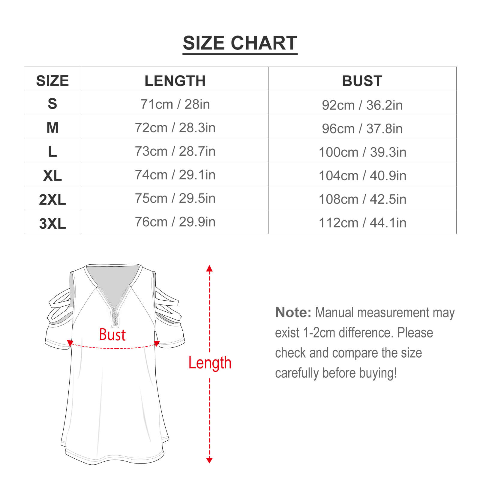 New Fashion Zip Off Shoulder T – Women Accessories Drawing Bewertung und Preis