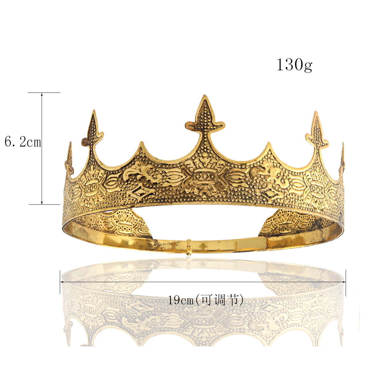 Tiara Vintage Gold King Crown  – Women'S Vintage Accessories Bewertung und Preis