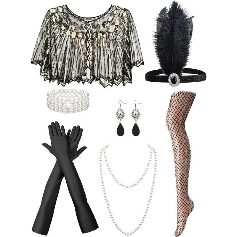1920s Accessories Set for Wome – Women'S Vintage Accessories Bewertung und Preis