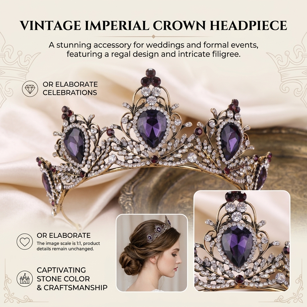 Crown Headpiece Lightweight Ba – Women'S Vintage Accessories Bewertung und Preis