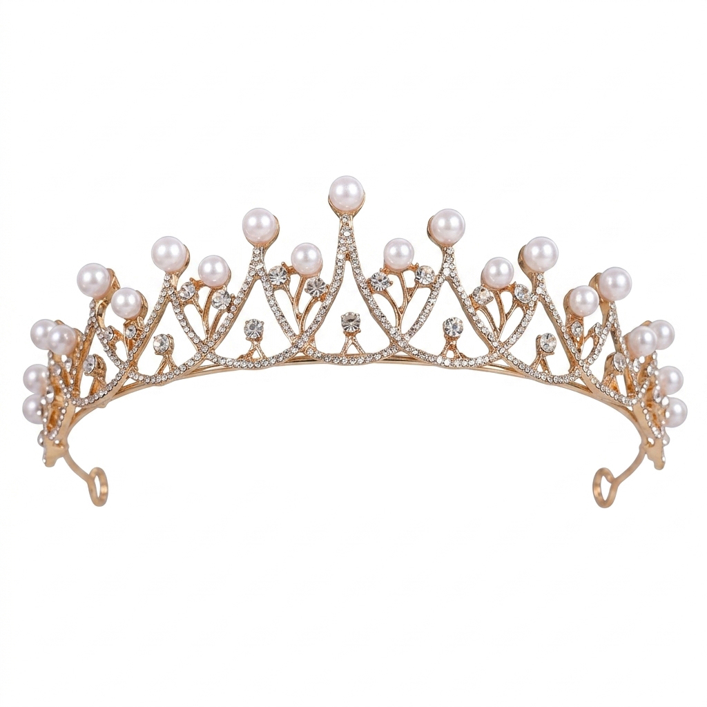 Bridal Crown Headpiece Pearl L – Women'S Vintage Accessories Bewertung und Preis