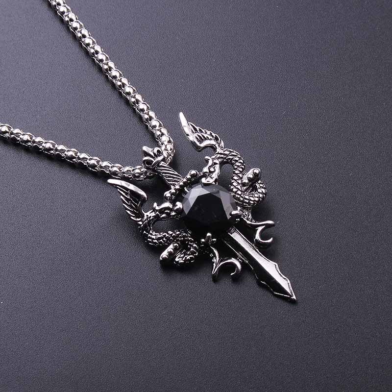 Double Dragon Black Gem Cross  – Women'S Accessories Jewelry Bewertung und Preis