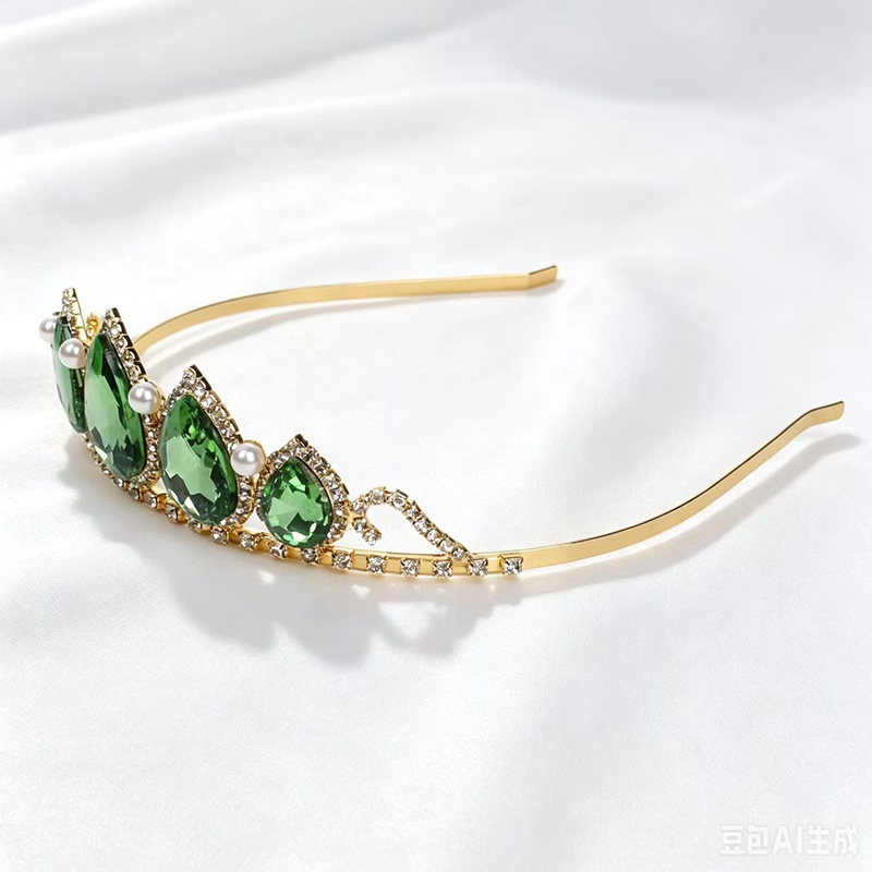 Green Water Drop Rhinestone Cr – Women'S Vintage Accessories Bewertung und Preis